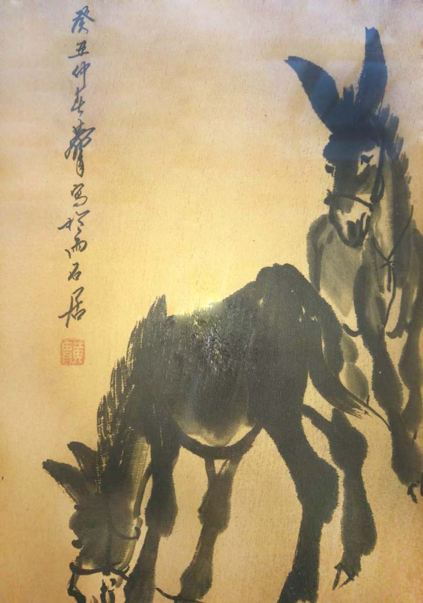 黄胄双驴图2528